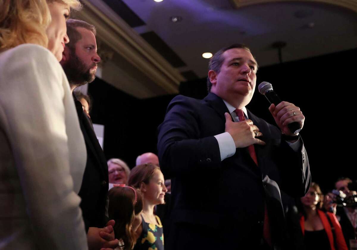 HOUSTON, TEXAS - NOVEMBER 06: U.S. Sen. Ted Cruz (R-TX) speaks to supporters during his election night gathering at the Hilton Houston Post Oak on November 06, 2018 in Houston, Texas. Sen. Cruz defeated democratic challenger U.S. Rep. Beto O'Rourke (D-TX) to keep his Senate seat. (Photo by Justin Sullivan/Getty Images)