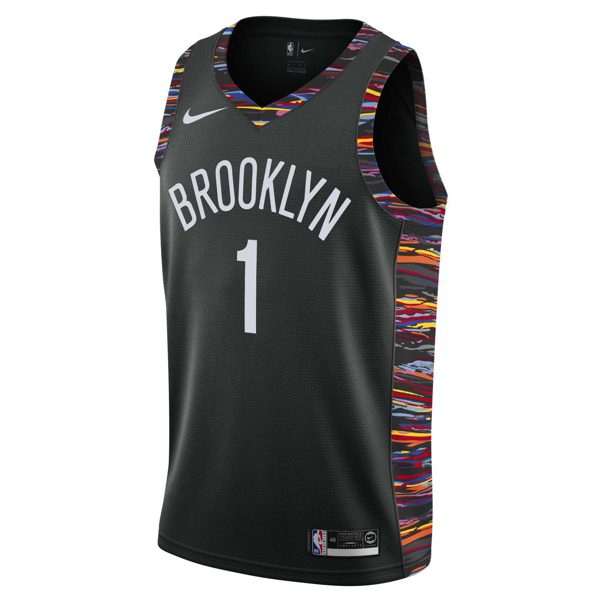 NBA BROOKLYN NETS City Edition ジャージ 48 Brooklyn Nets Jersey Large 48 Black City Edition Swingman 13