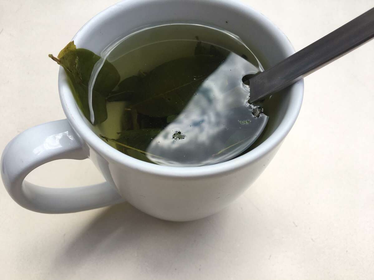 Coca leaf tea is a local remedy for altitude sickness, which some experience on the climb to Machu Picchu.