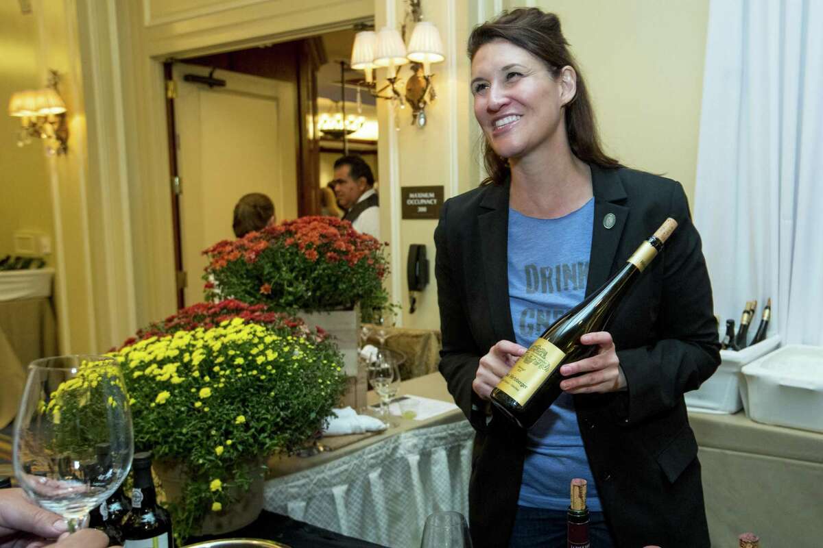 Sommelier Julie Dalton of Mastro's was the big winner at Iron Sommelier 2018.