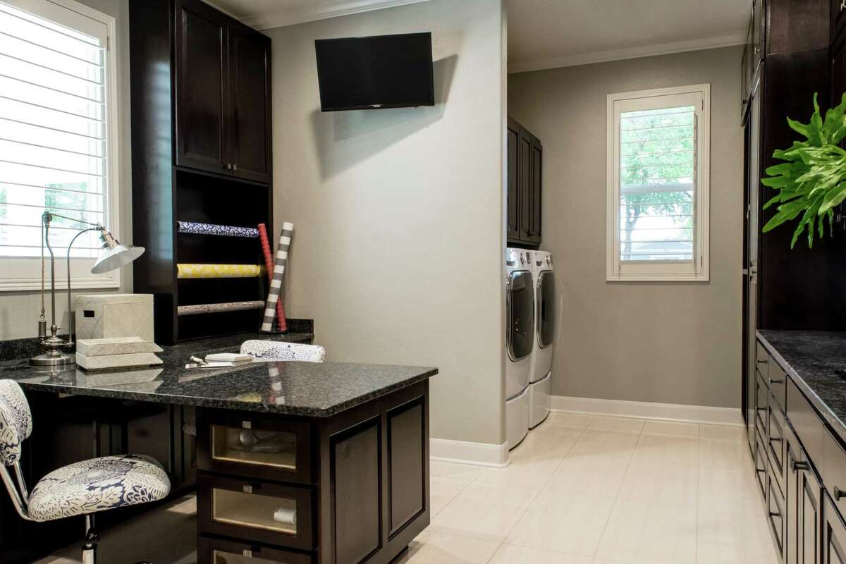 High-end laundry rooms now double- or triple-duty rooms