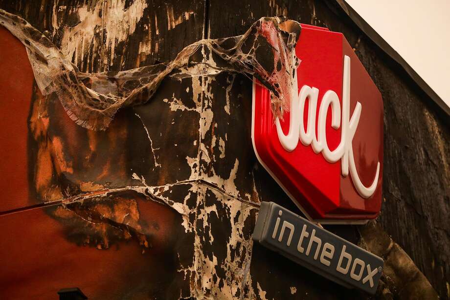 A Jack In the Box was destroyed after the Camp Fire tore through the town of Paradise, California, on Friday, Nov. 9, 2018. Photo: Gabrielle Lurie / The Chronicle