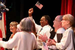 Boyhood dreams become reality for singer at Oakland naturalization service