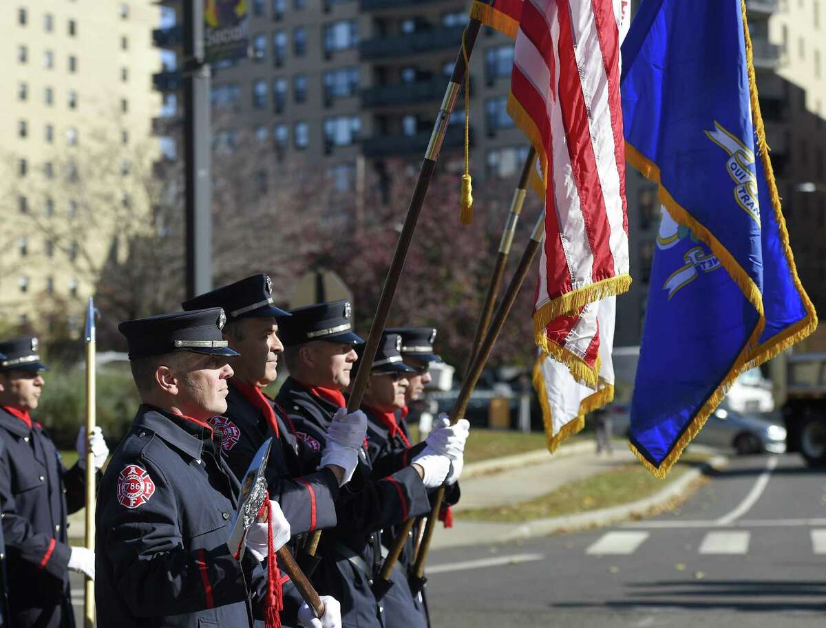 World War II mechanic leads Stamford’s Veterans Day parade