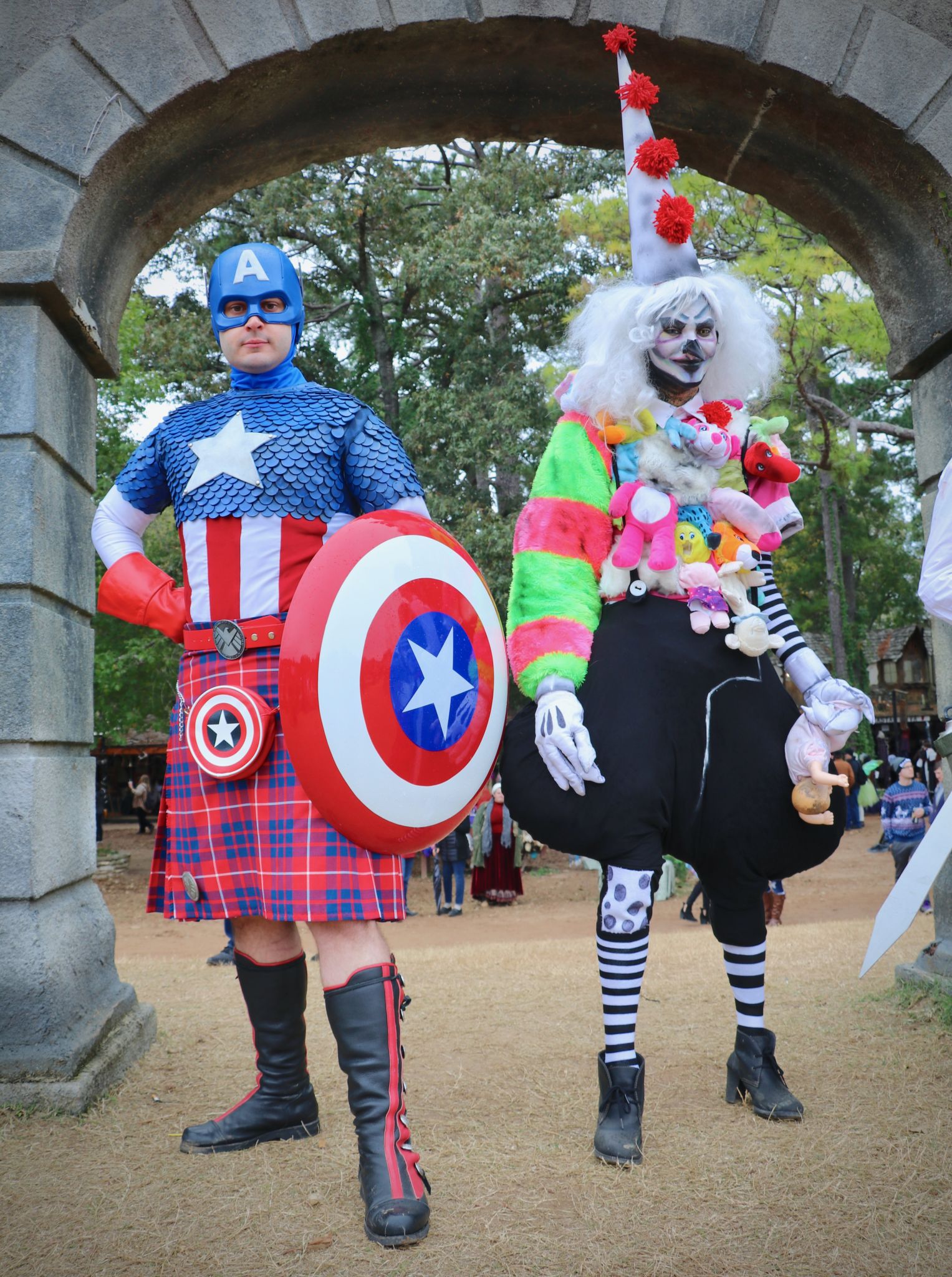 African American Cosplayers at the Texas Renaissance Festival - Mocha Man  Style
