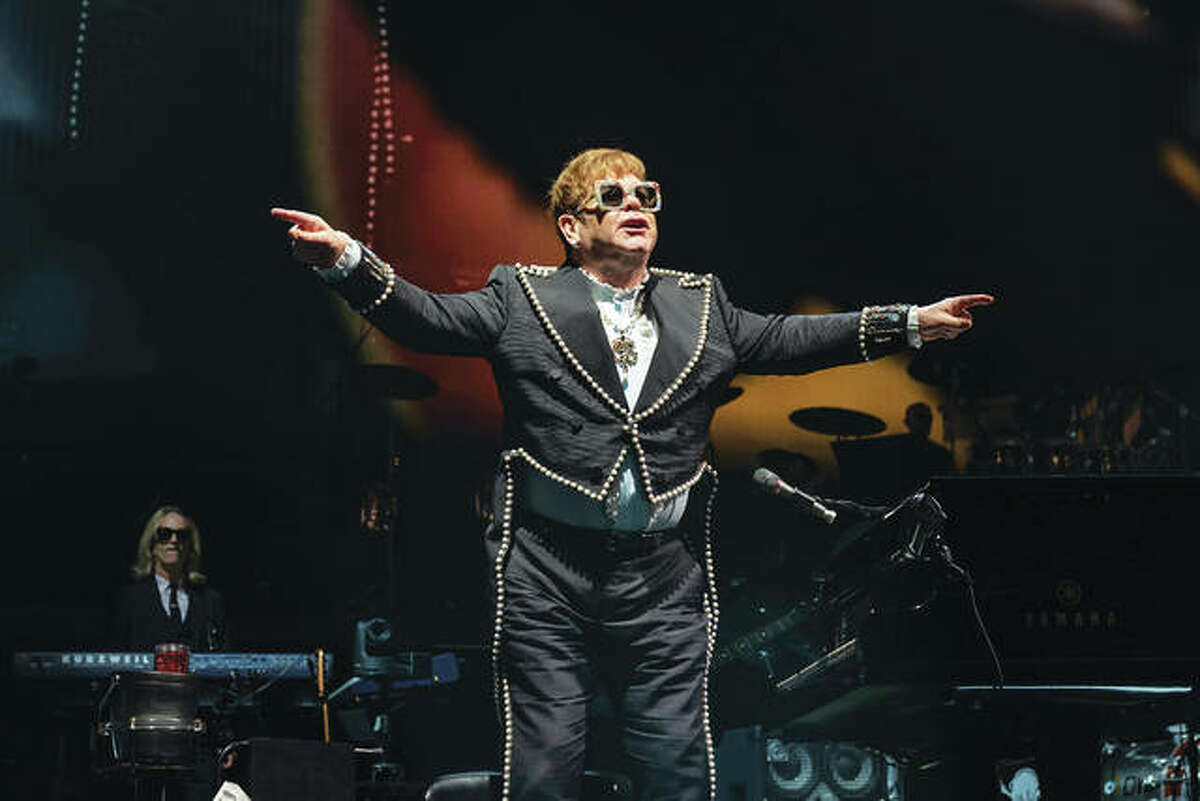 Elton John performs Oct. 30, at Enterprise Center, in St. Louis.