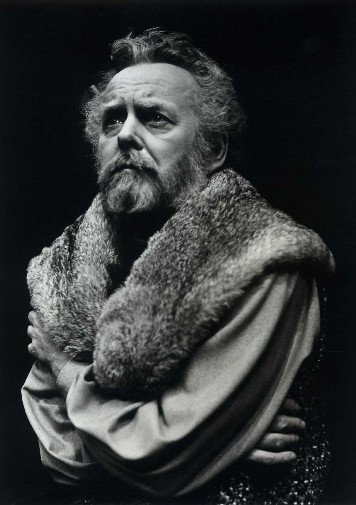 In this June 7, 1979 photo provided by Stratford Festival, Actor Douglas Rain appears as King Henry IV in this scene from The Second Part of Henry IV at Stratford's Festival Theatre in Stratford, Ontario. Rain, who played some of Shakespeare's most intriguing characters onstage but perhaps is best known for supplying the creepily calm voice of the rogue computer HAL in Stanley Kubrick's "2001: A Space Odyssey" has died. Douglas Rain was 90. (Robert C Ragsdale/Stratford Festival via AP)