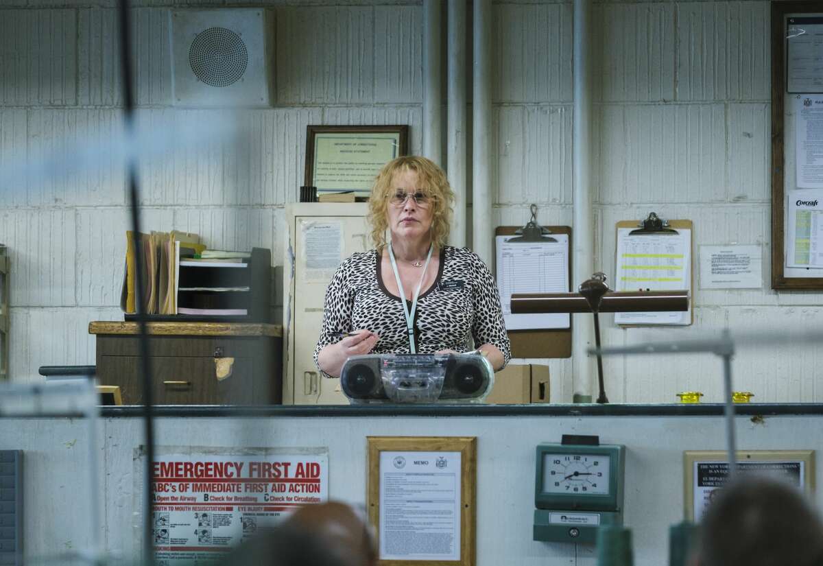 Click through the slideshow for images from the 2018 Showtime series "Escape from Dannemora."  Patricia Arquette as Tilly in "Escape at Dannemora."