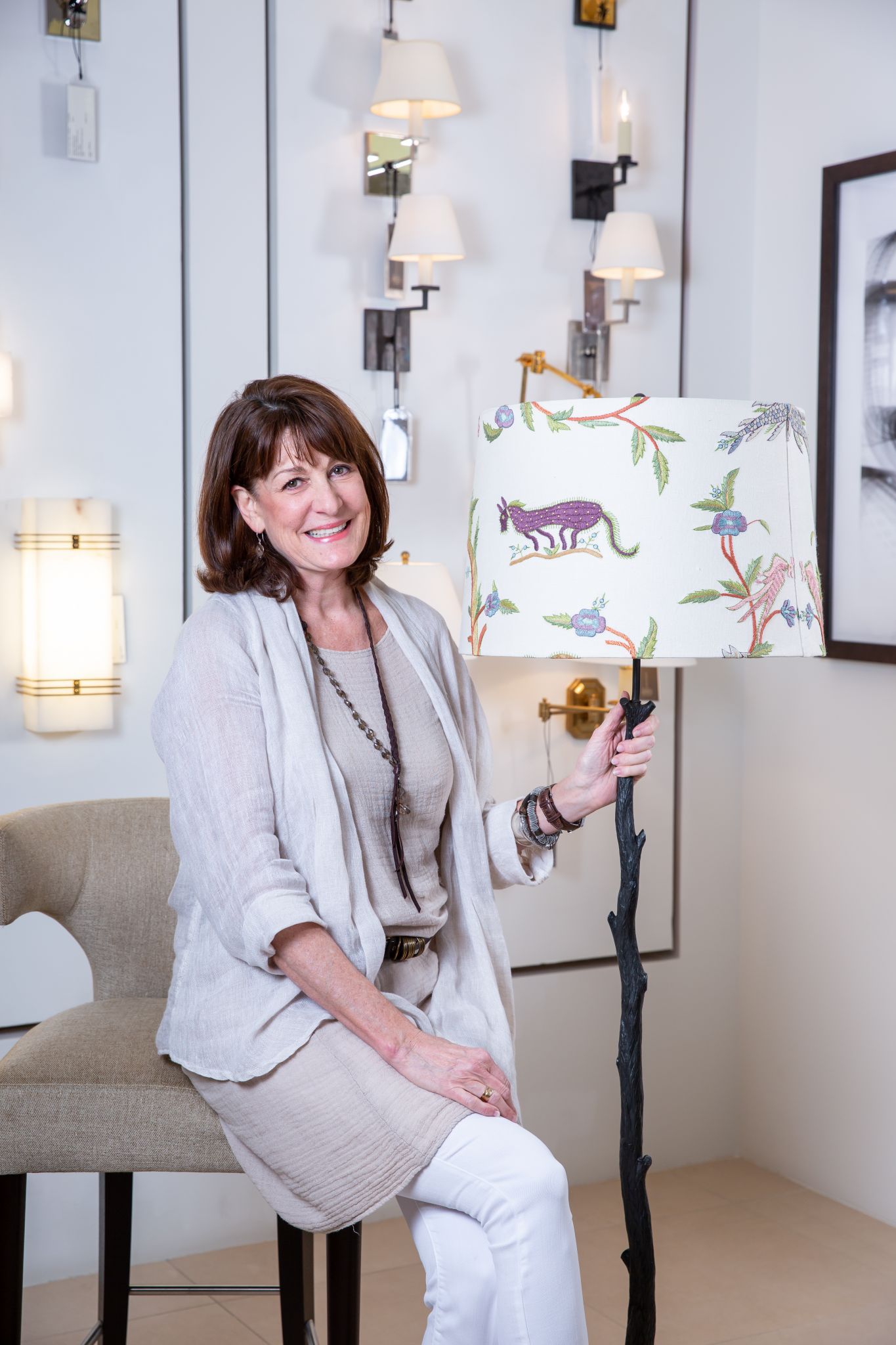 Houston Designer Creates Lampshade For Vaughan Lighting