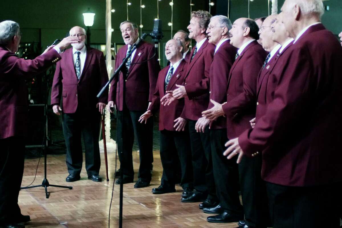 Members of the Electric City Chorus, out of Schenectady, perform during the 56th Annual Center for Disability Services Telethon on Sunday, Jan. 31, 2016, in Colonie, N.Y. (Paul Buckowski / Times Union)