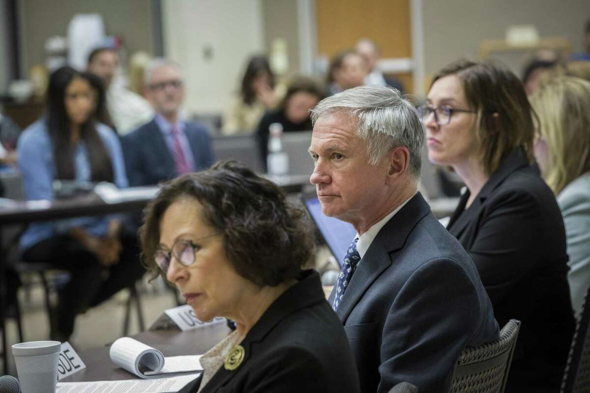 Associate Division Director at U.S. Department of Education Gregg Corr listens to hundreds of parents who voiced their outrage for Special Education in Texas to a listening board of representatives from the United States Department of Education and the Texas Education Agency Dec. 15, 2016, in Austin. The 5th Circuit Court of Appeals has upheld a stiff penalty against the state for underserving special education students.