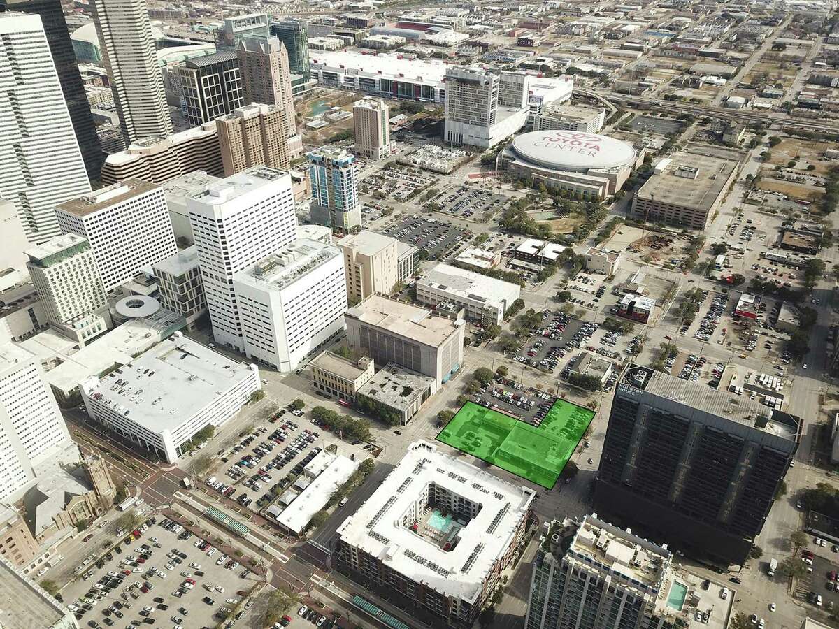 The new park is about three blocks from Toyota Center.