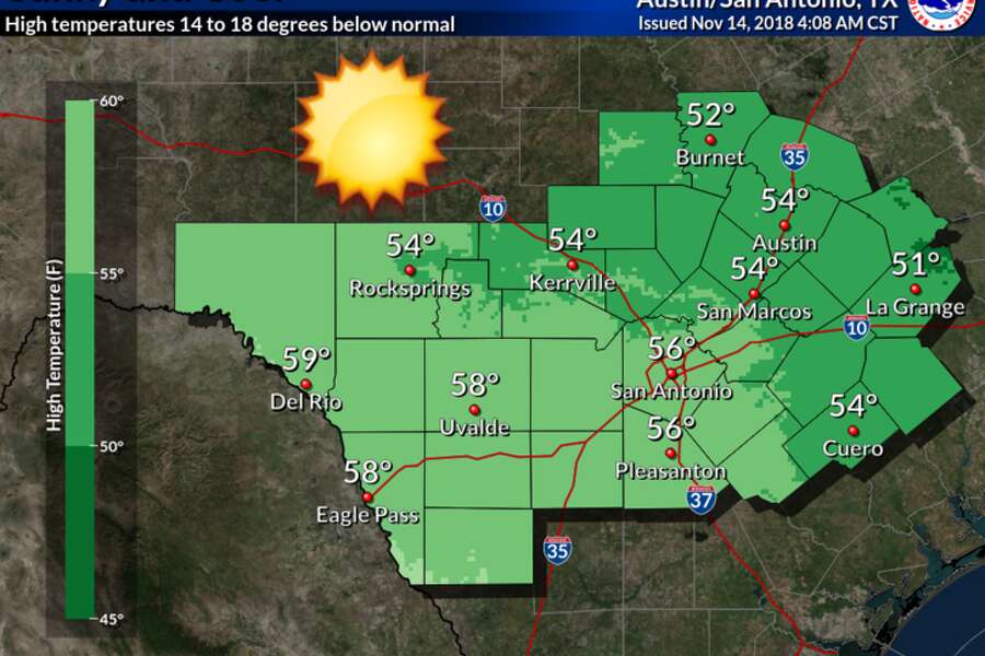 Cold San Antonio weather 'shatters' 102yearold record