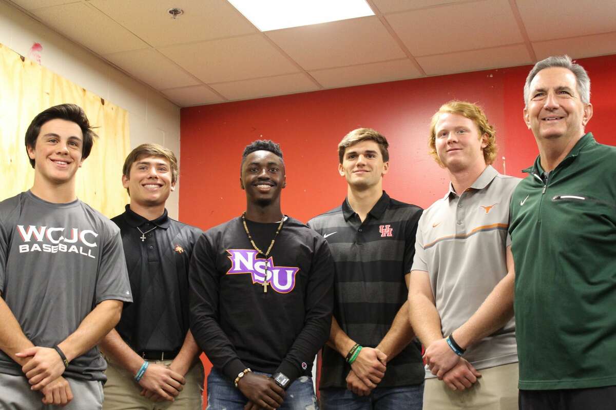 Baseball players from The Woodlands made their college commitments official on Wednesday, Nov. 14, 2018.