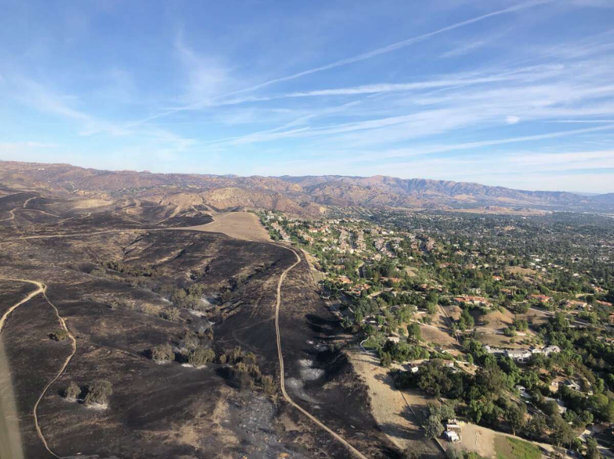 Los Angeles County Sheriff Jim McDonnell shared aerial photos of his jurisdiction after the Woolsey Fire.