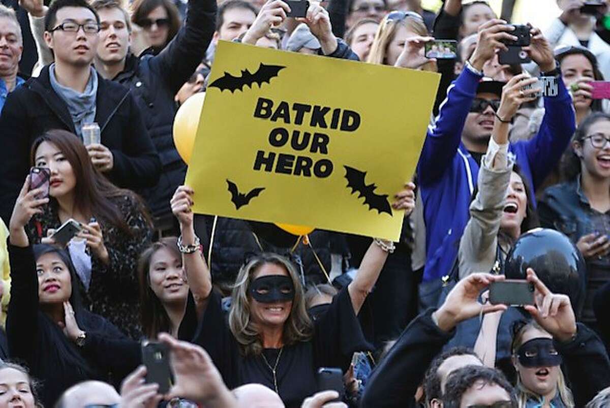 On Nov. 15, 2013, San Francisco history was made when 5-year-old Miles Scott was granted his dream to become 'Batkid' by the Make-a-Wish Foundation. Thousands of people came out to the streets to cheer Miles on as he played out the role of a superhero. Miles is now 10 years old and cancer free.