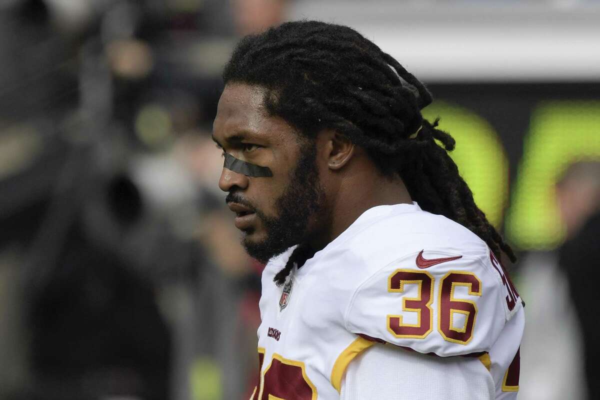 In his second season with his fourth team, Washington safety D.J. Swearinger is tied for second in the NFL with four interceptions.