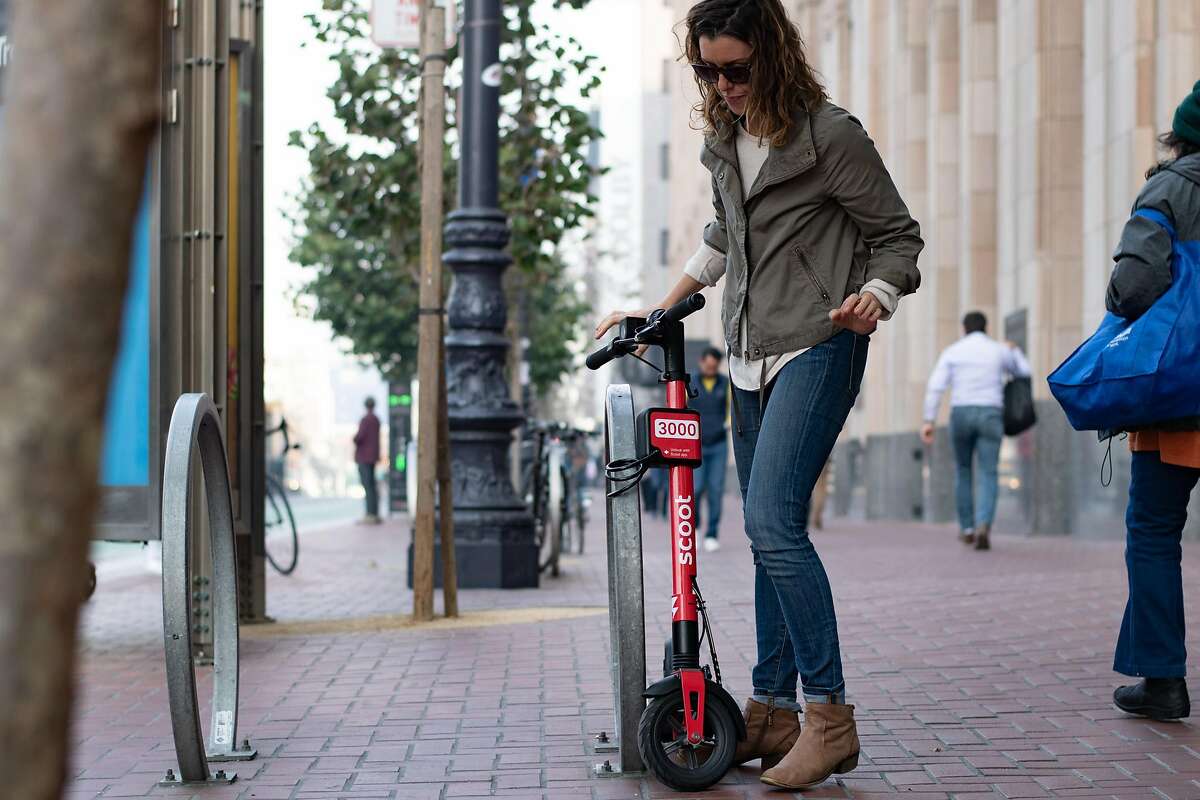 Scoot Networks is adding a built-in lock with a 32-inch cable to its San Francisco fleet of e-scooters. The Scoot app will unlock the two-wheelers.