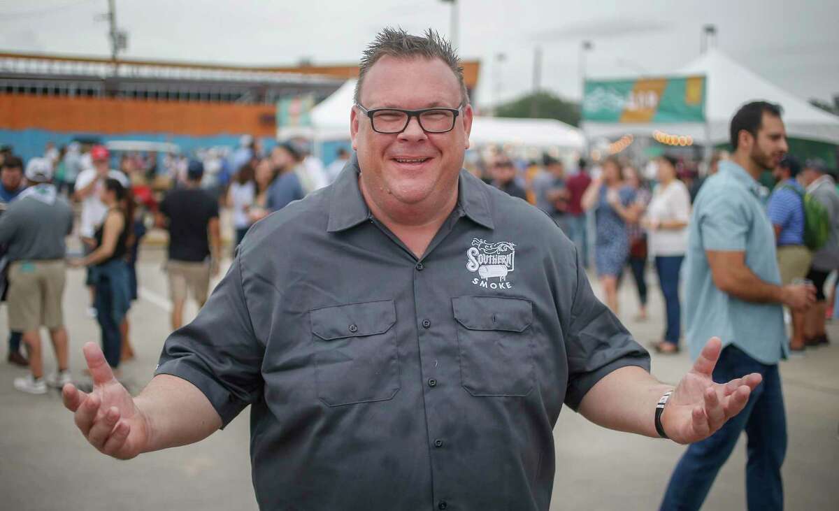 Southern Smoke Founder Chef Chris Shepherd posed for a photo during the culinary event celebrating barbecue and Southern food traditions Sunday, Sept. 30, 2018, in Houston.