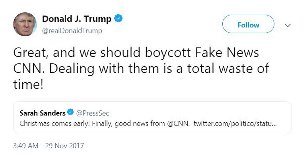 President Donald Trump's ongoing battle with CNN goes back years. Here are recent tweets slamming the news organization.