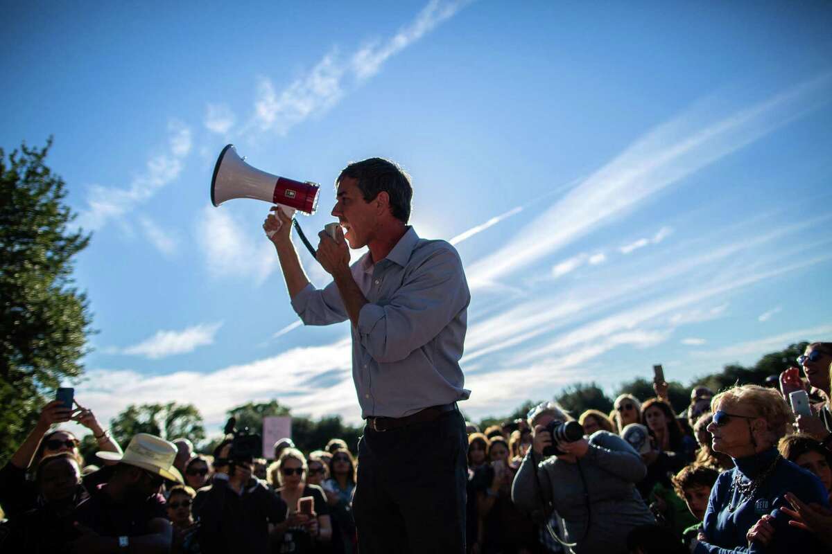 Rep. Beto O'Rourke, the Democratic candidate for Senate in Texas, speaks at a campaign event in Dallas, Nov. 2, 2018. (Tamir Kalifa/The New York Times)