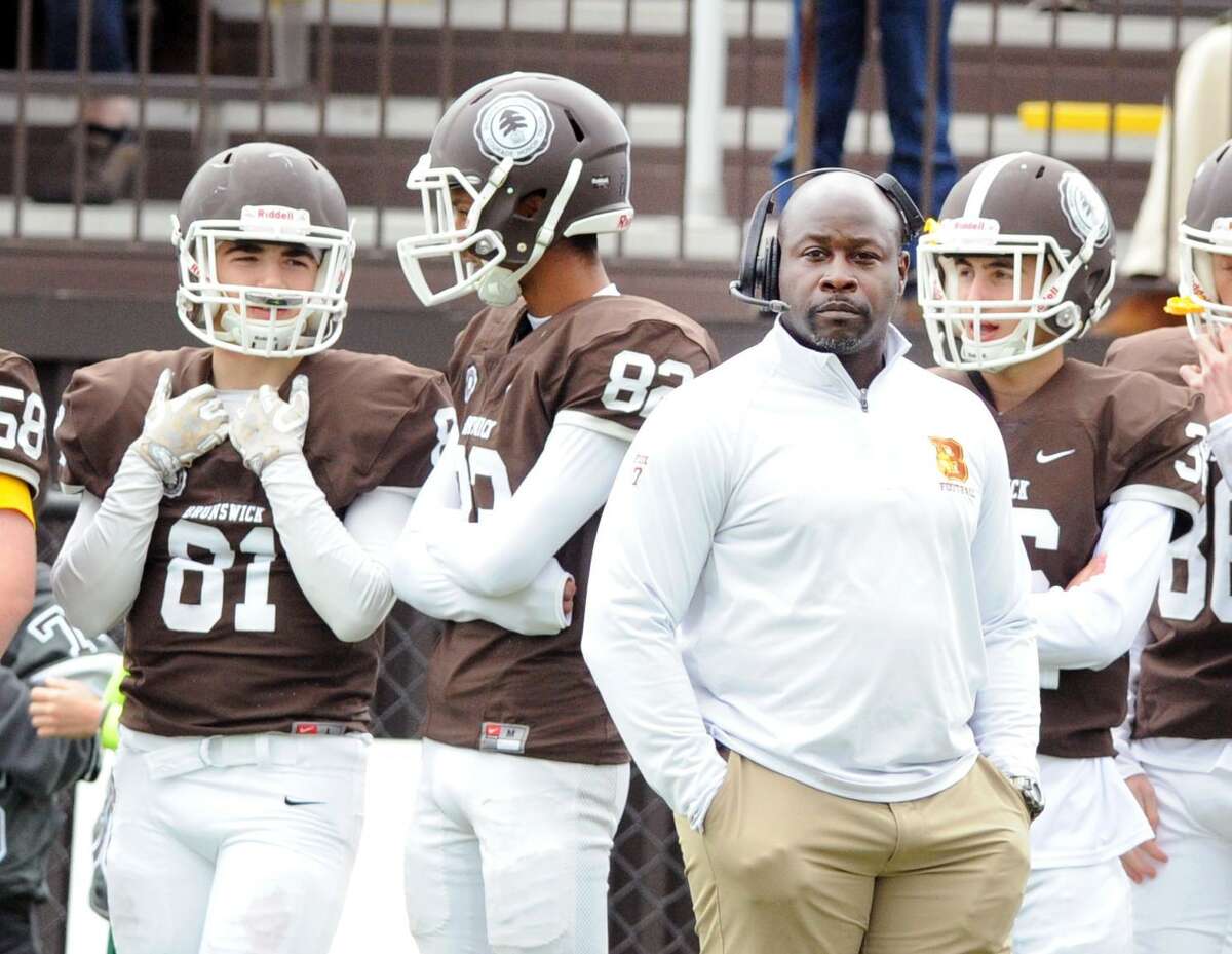 Brunswick head football coach Jarrett Shine will lead the Bruins against Choate Rosemary Hall on Saturday in Wallingford. The Bruins (8-1) visit Choate (8-0) in the Mike Silipo Bowl — which is regarded as the NEPSAC Class A championship.