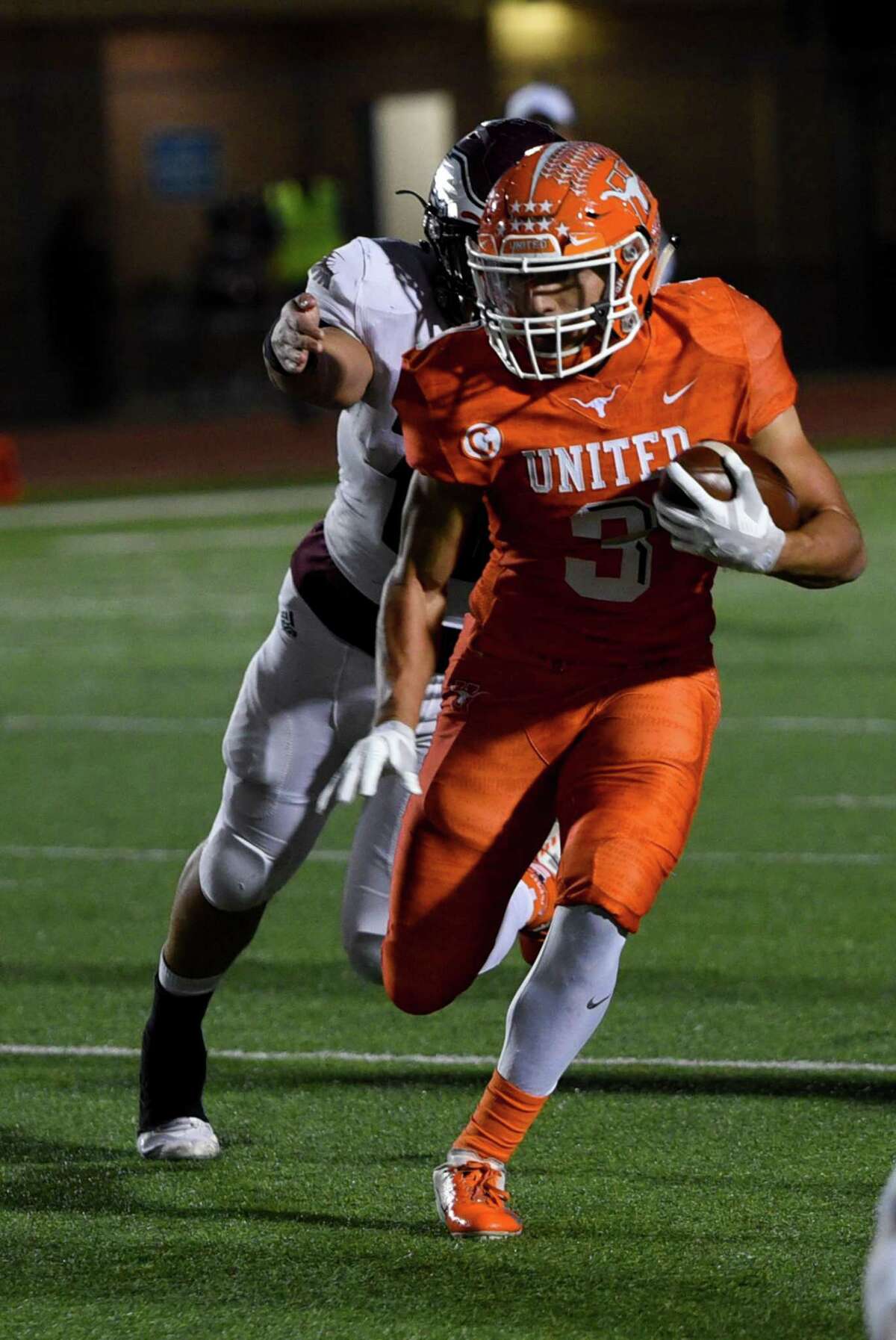 United senior Jerry Gonzalez has rushed for 1,707 yards and 19 touchdowns through 11 games in his first and only varsity season.