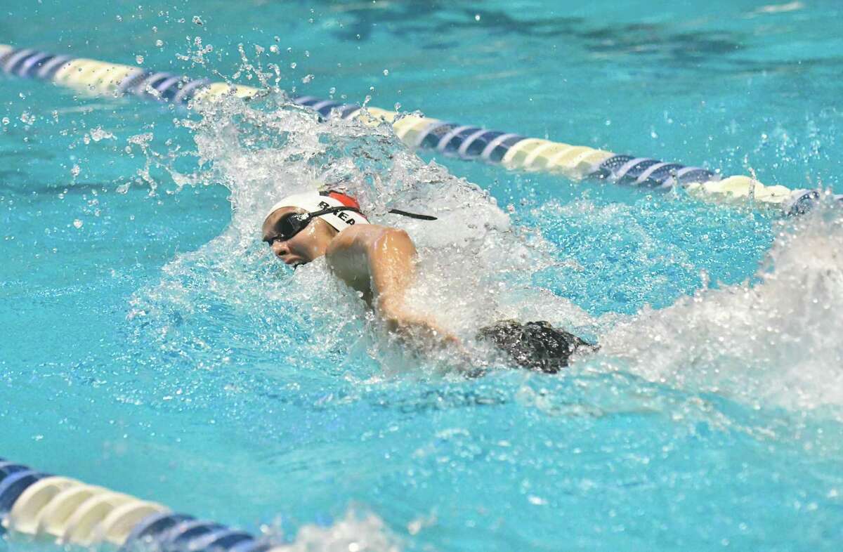 Greenwich girls swimming nips Cheshire for 4th straight State Open title