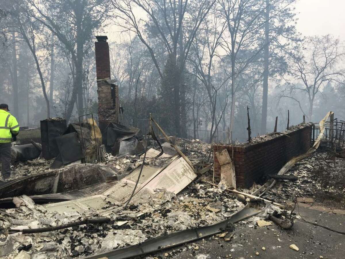 The remains of the childhood home of Paradise native Krystalynn Martin are shown in this photo. Martin wrote a poem reflecting on the loss of much of her hometown.