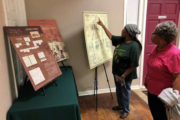 Susan Glosson and Charla Hutchens volunteer with the San Antonio African American Community Archive and Museum, which preserves African-American history.