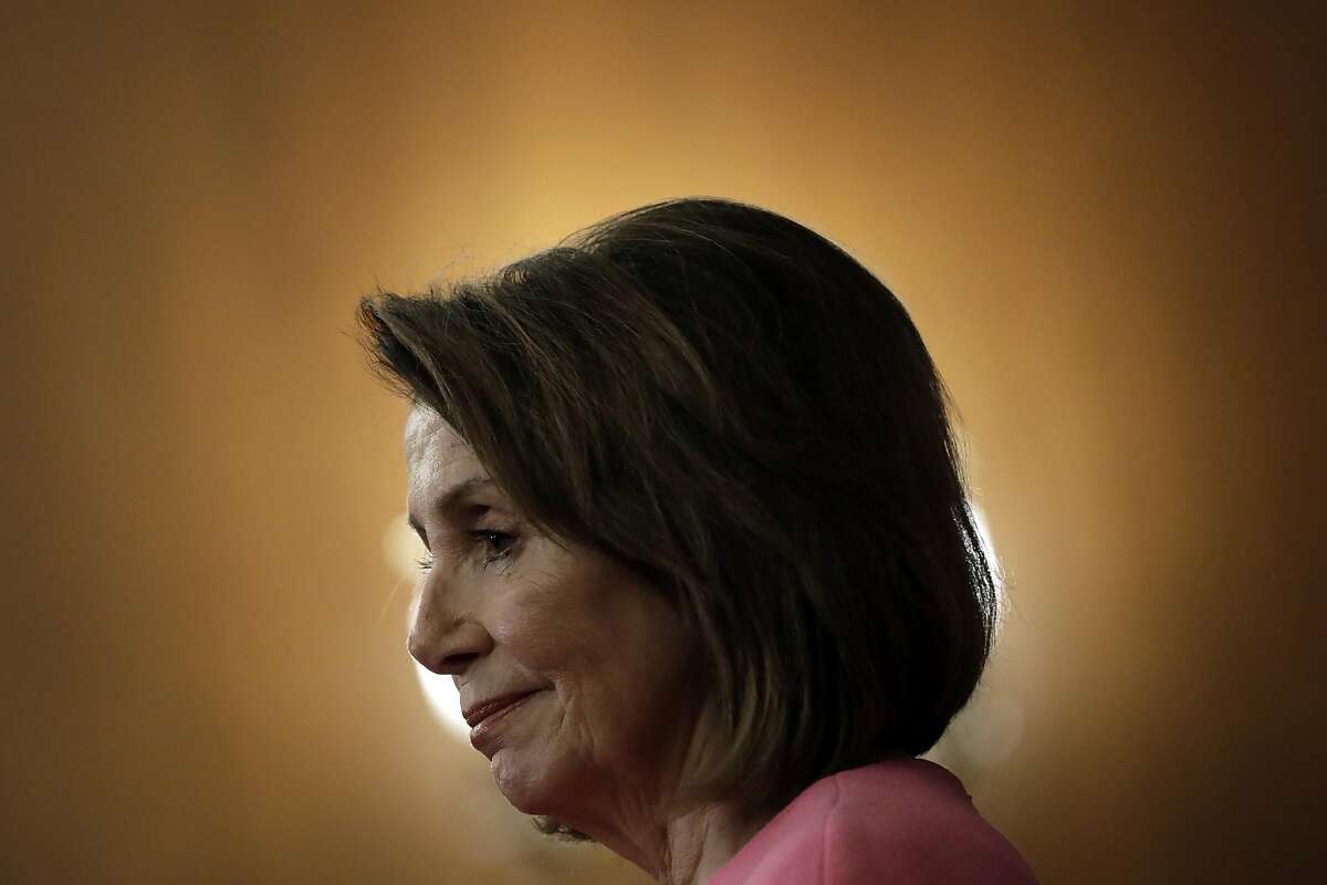House Minority Leader Nancy Pelosi, a Democrat from California, pauses while speaking during a news conference on Capitol Hill in Washington, D.C., U.S., on Wednesday, Nov. 7, 2018. Pelosi is poised to take back the House speaker's gavel with the new Democratic majority, rebounding as the face of her party in a political "year of the woman" as a rebellion among younger Democrats lacks any real leaders. Photographer: Yuri Gripas/Bloomberg