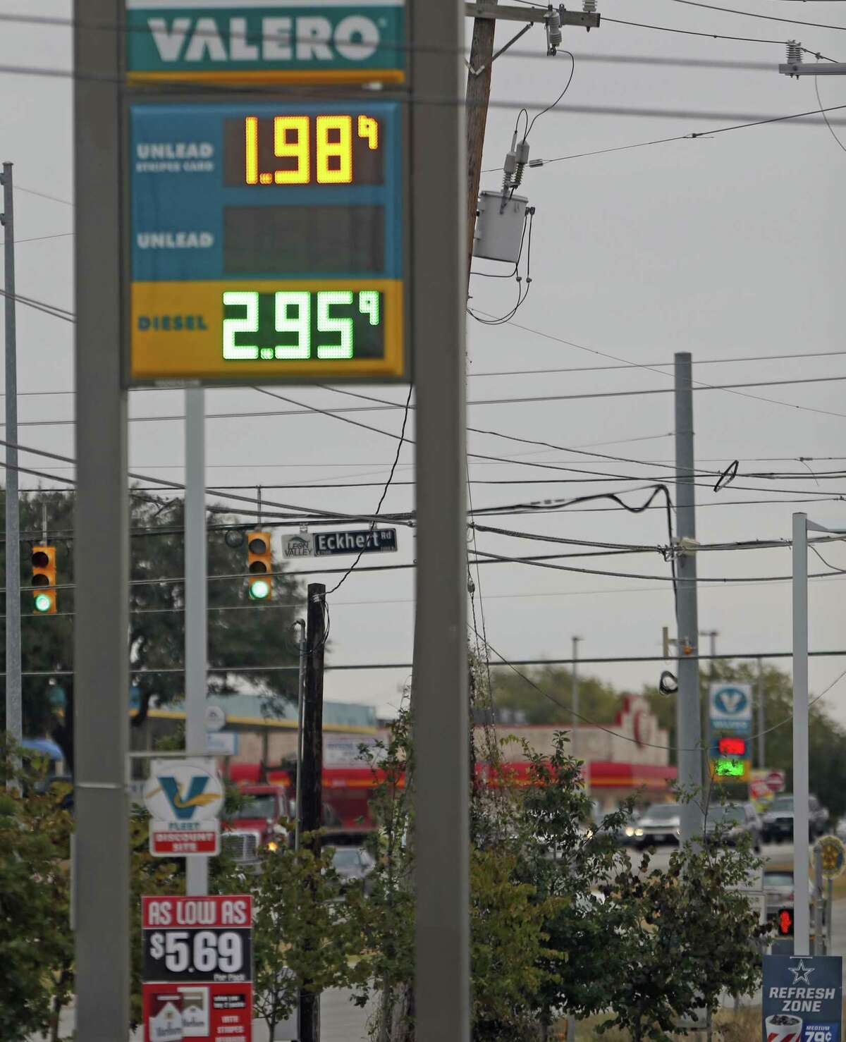 San Antonio gas prices dip below 2