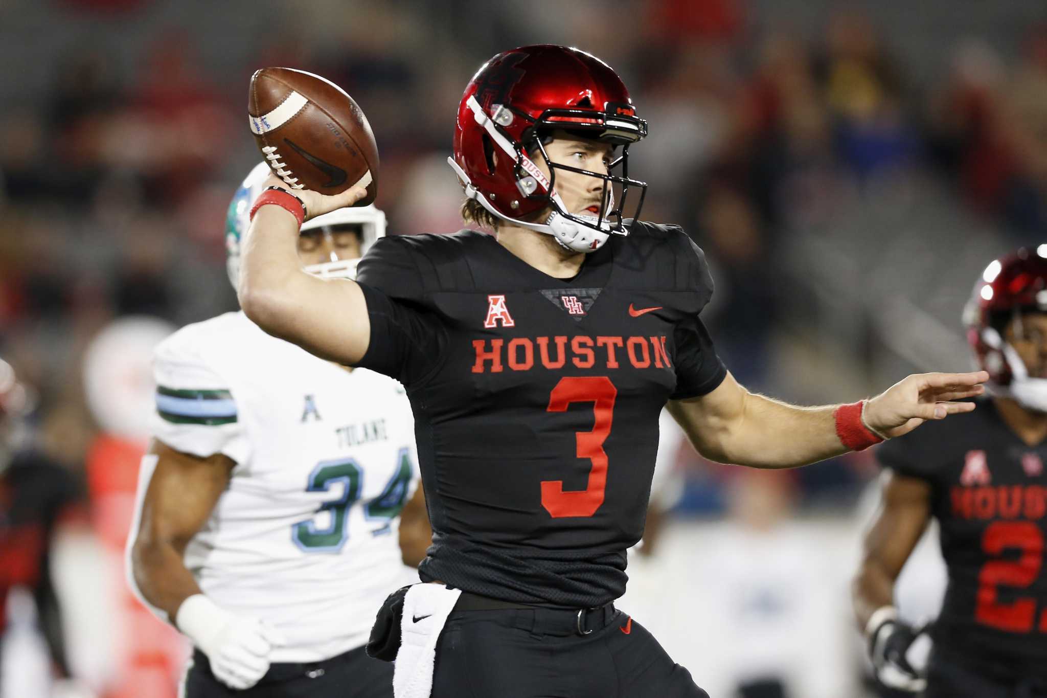 Way cool! UH quarterback Clayton Tune hangs with, learns from