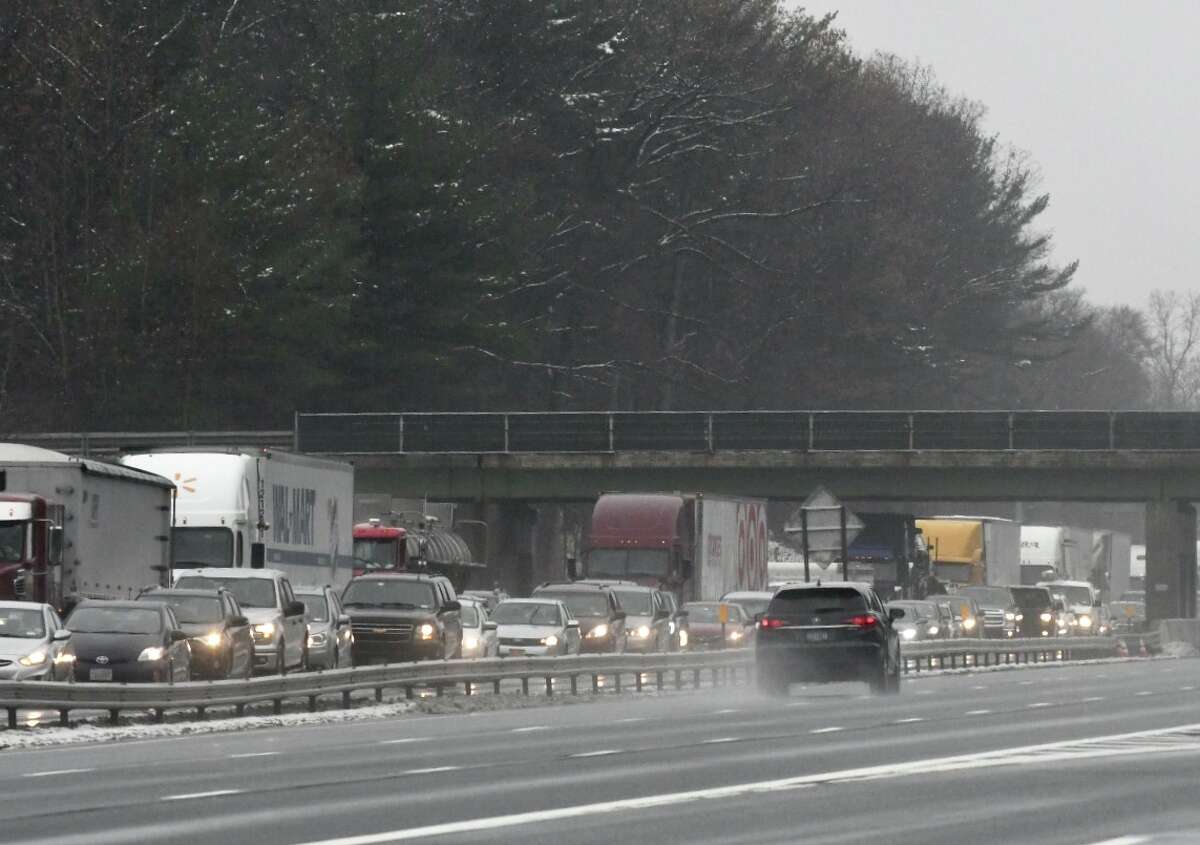 Thruway traffic clogged hours after wreck