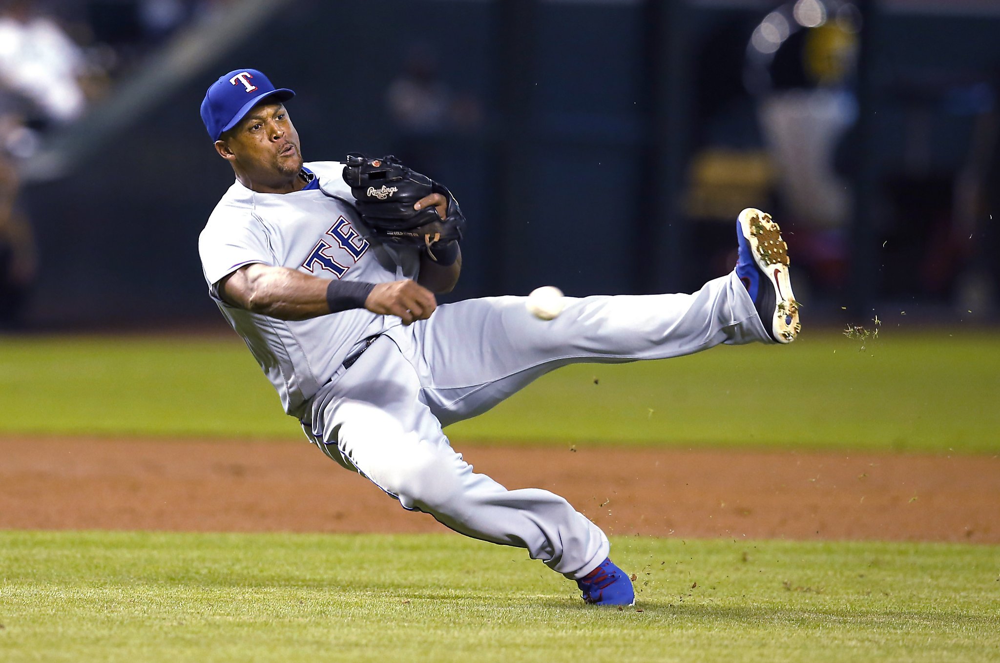 Seattle Mariners' Adrian Beltre is unable to catch a ball hit by News  Photo - Getty Images