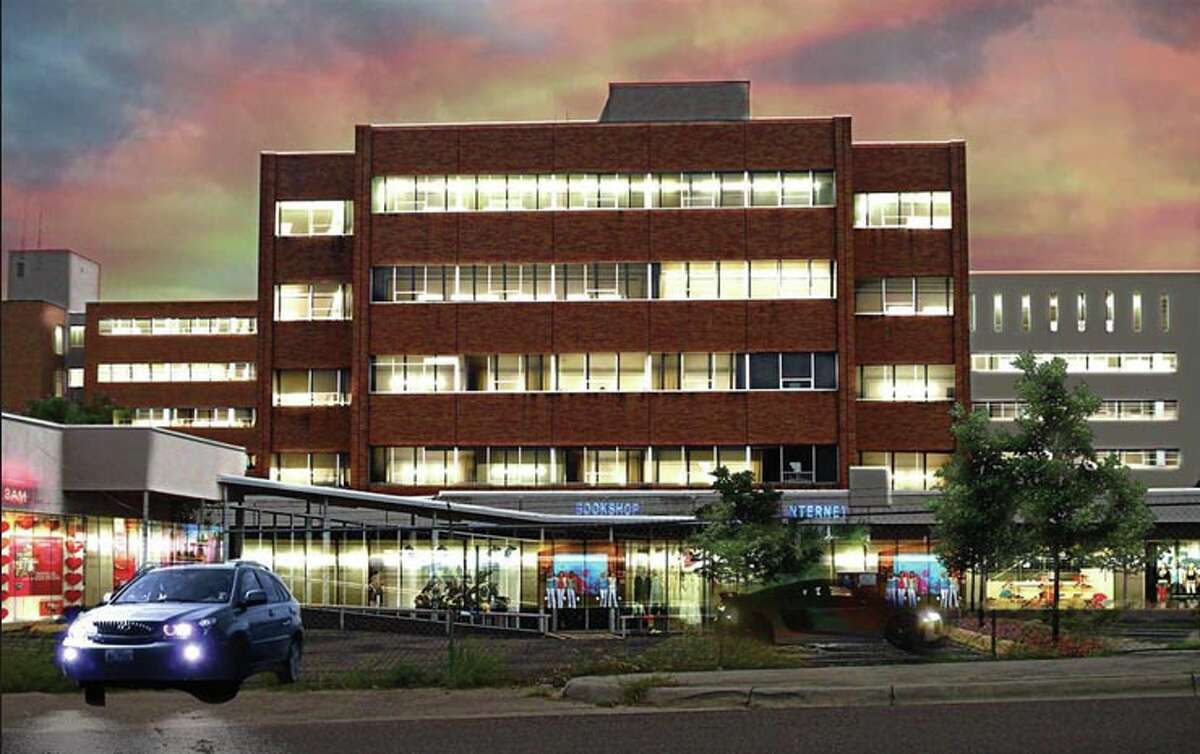This rendering shows what the former Mercy Hospital building could look like if it underwent renovations.