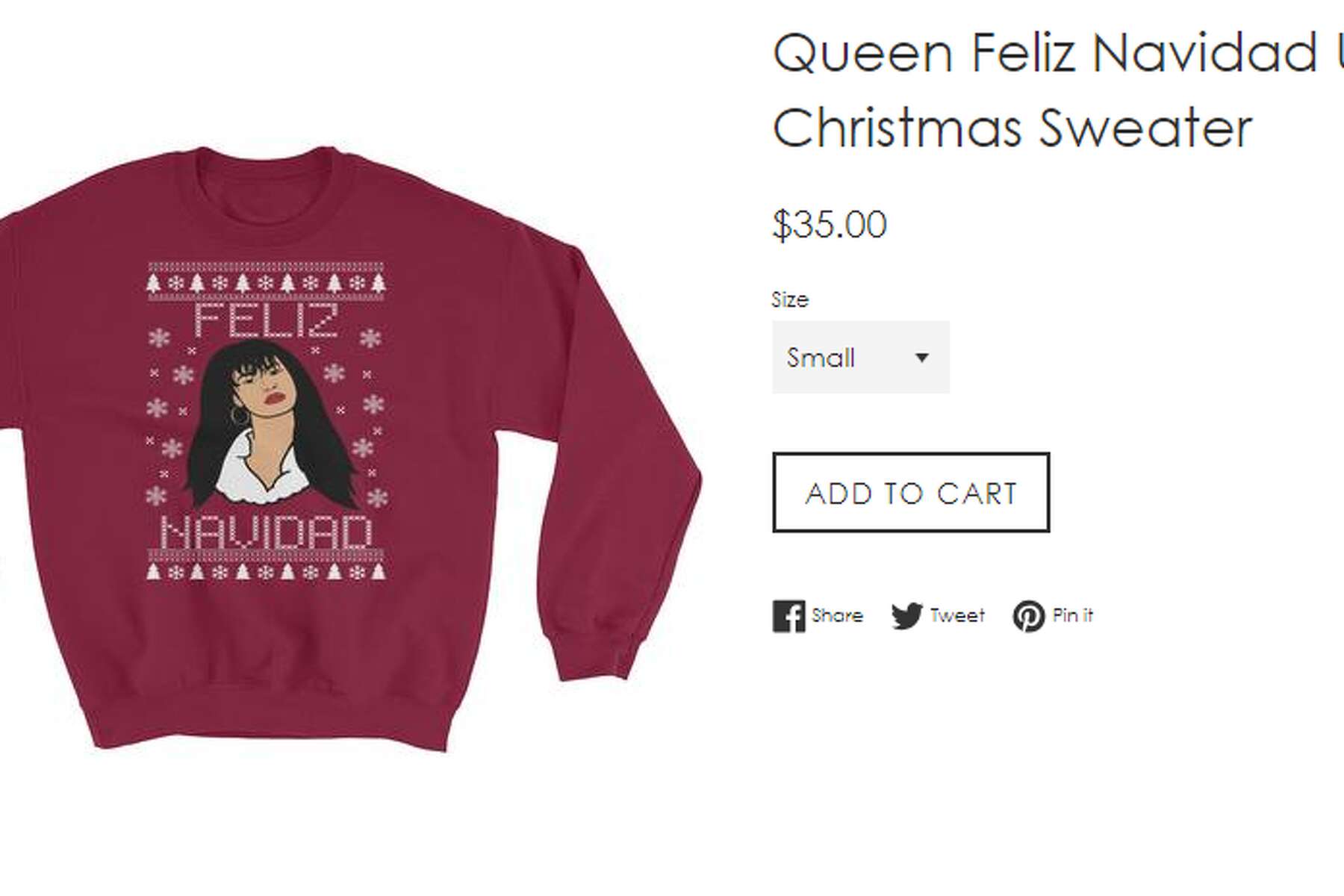 selena christmas sweater
