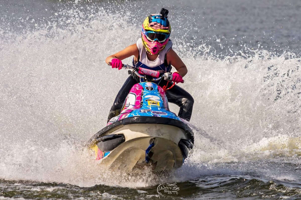 Rylee Grace O'Flaherty, 15, of Rotterdam, competing in the Pro Watercross World Championship in Naples, Florida. O'Flaherty captured the jet ski championship in the Novice Sport division in the championships, held Nov. 1-4, 2018. (Photo courtesy Jessica Waters Photography)