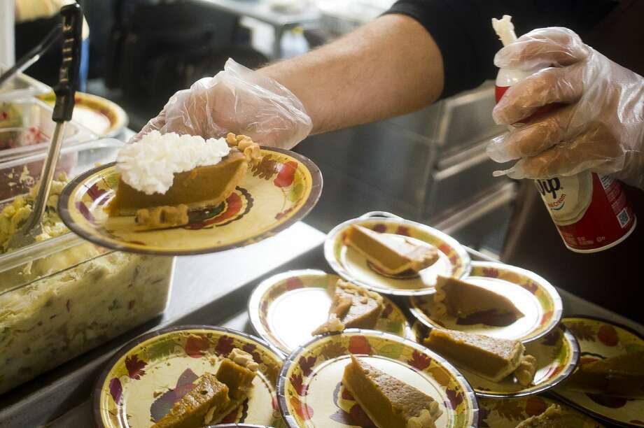 Thanksgiving meal at Midland's Open Door soup kitchen ...