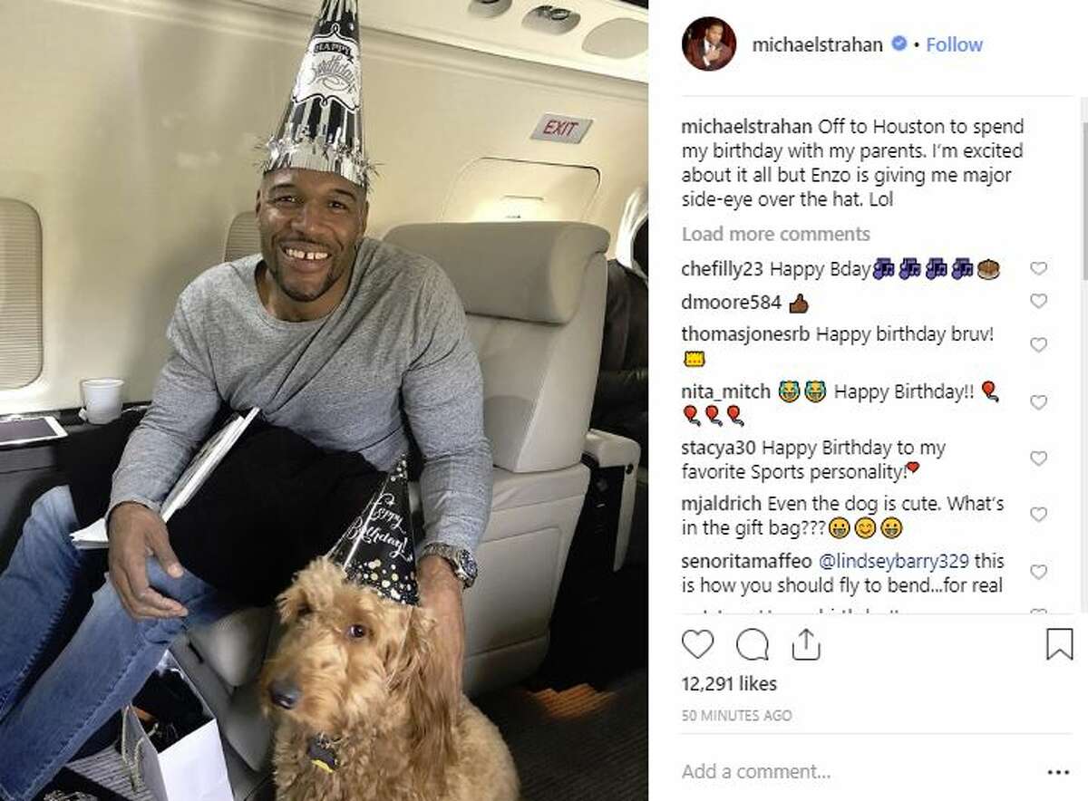 Houston's Michael Strahan flies home to HTown to celebrate his birthday