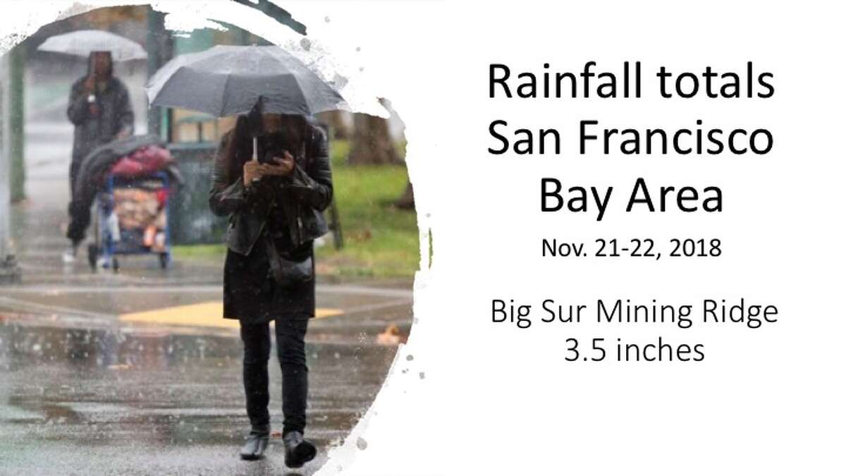 rain totals bay area