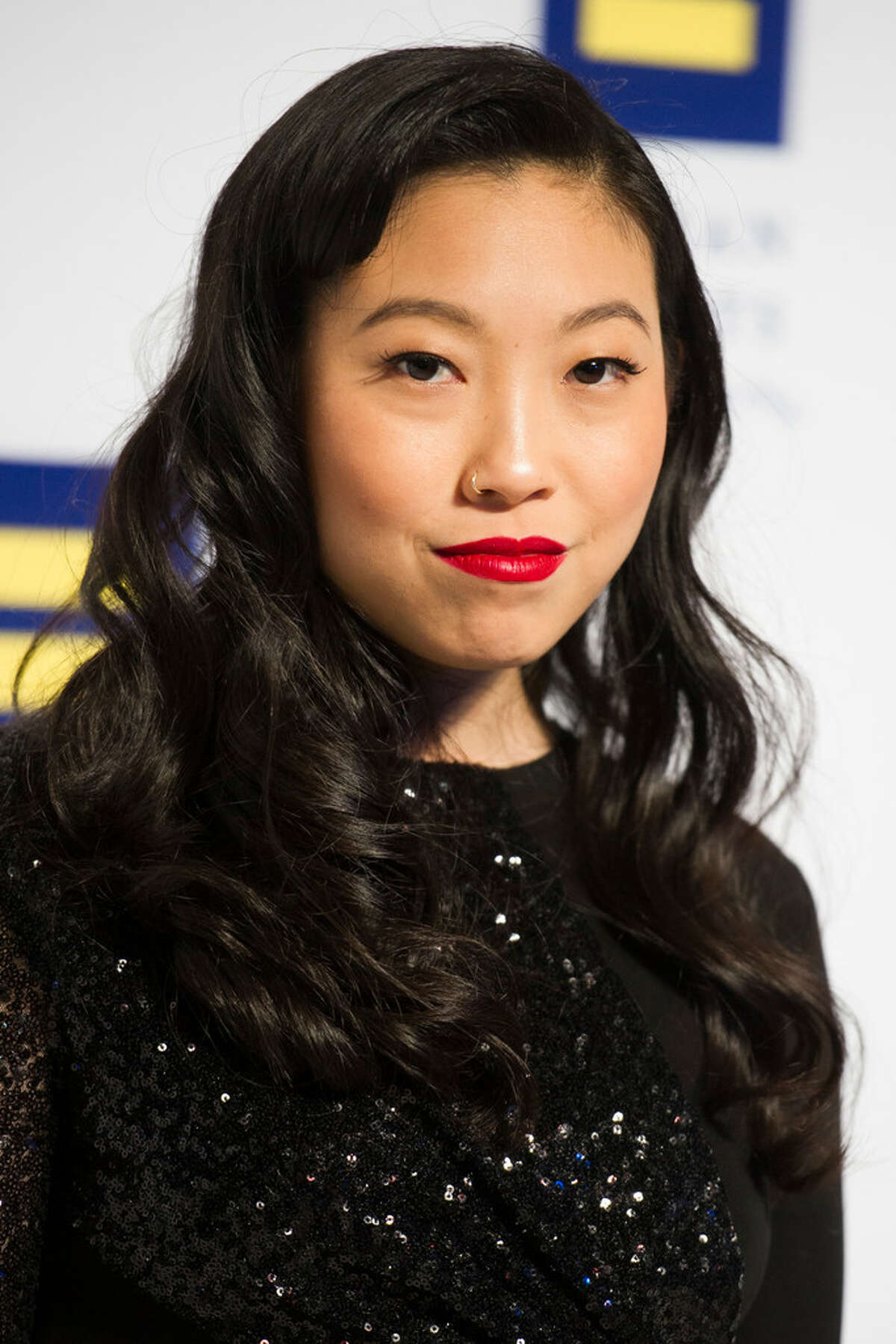 Actress Awkwafina arrives at the Human Rights Campaign National Dinner in Washington, D.C., Saturday, Sept. 15, 2018. (AP Photo/Cliff Owen)