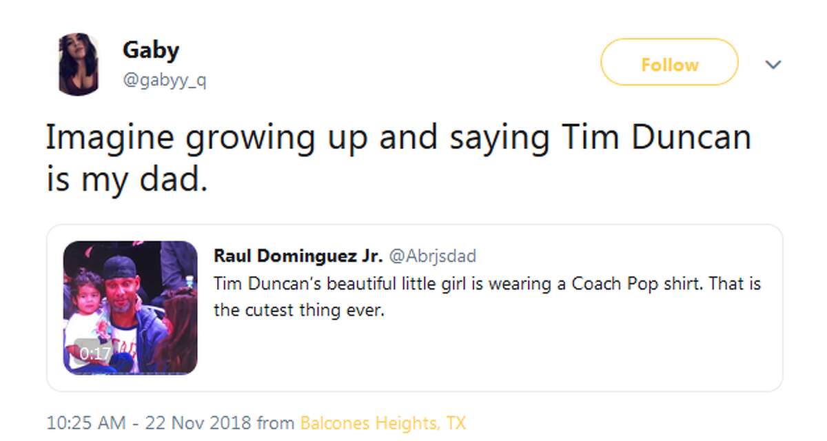 Fans react to adorable daddy-daughter moment between Tim Duncan