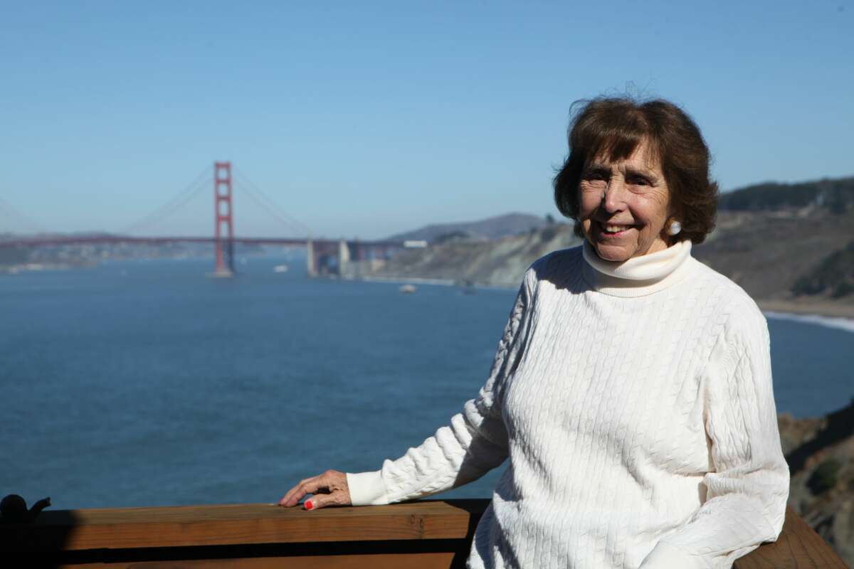 Beverly Coughlin, 93, stands on the balcony of her Sea Cliff home. Coughlin has lived in San Francisco her entire life. We asked her a series of questions about her experience of San Francisco over the years. Keep clicking to read her responses. 