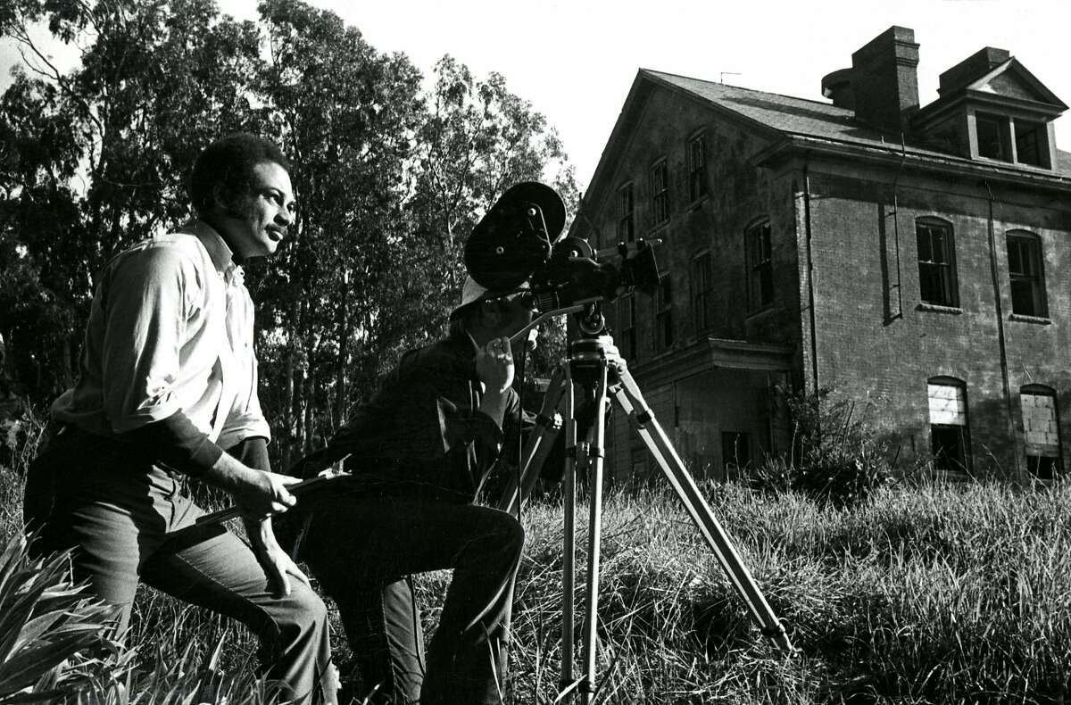 Ray Taliaferro films a documentary on Angel Island. May 23, 1971.