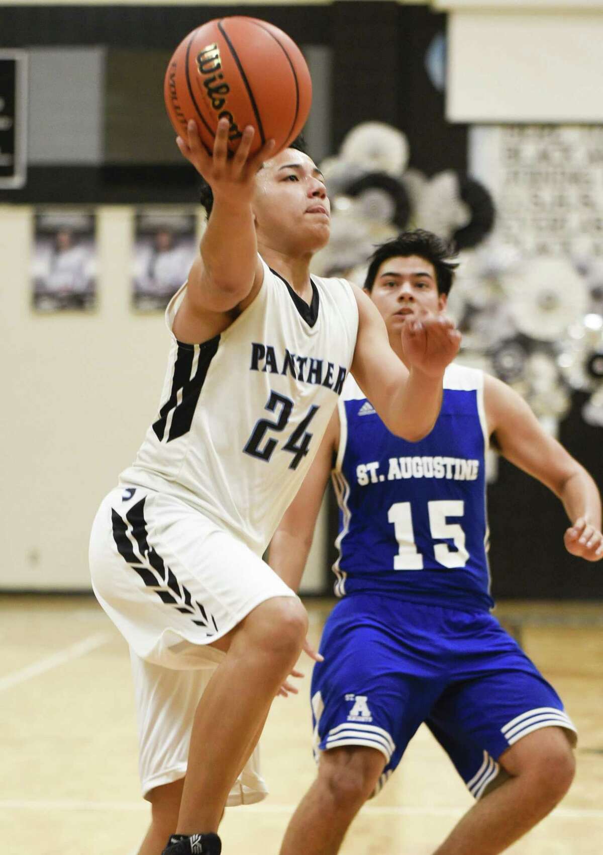 Jesus Trevino and the Panthers defeated the Knights 83-47 Saturday. Trevino had 13 points in the win.