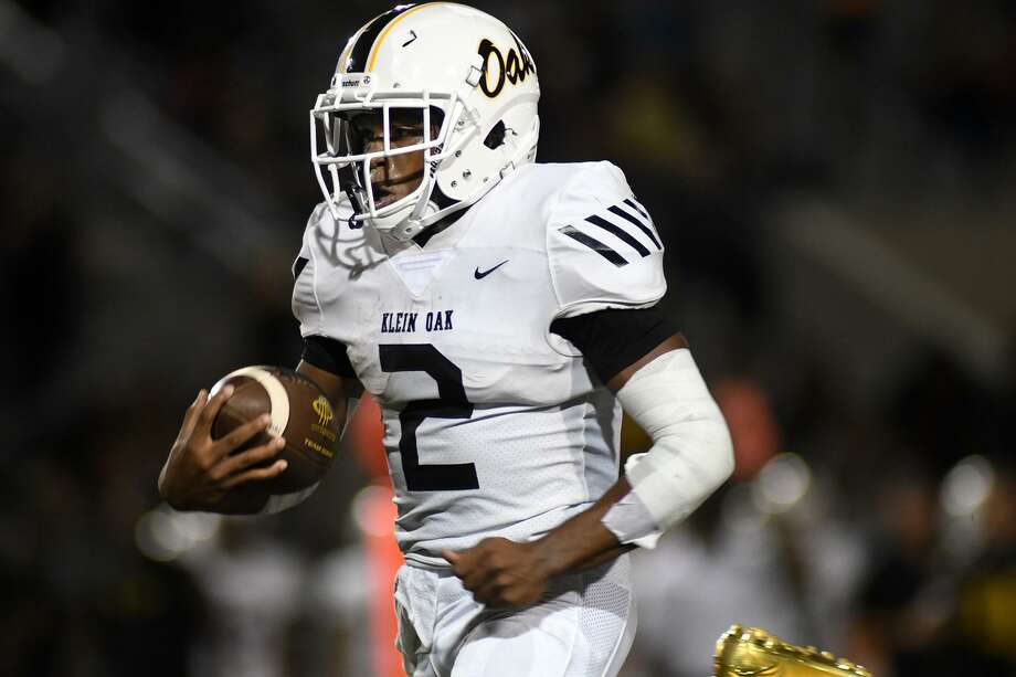 Klein football playoff roundup: Kendal Taylor leads Klein Oak over ...