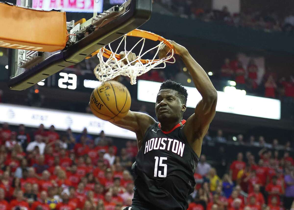 Rockets center Clint Capela has scored in double figures in a career-high 17 consecutive games.