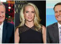 This combination of photos shows Fox News Channel personalities, from left, Steve Doocy, Dana Perino and Brian Kilmeade. Doocy will host a cooking show, tied to a cookbook he's releasing, Perino will have a book club highlighting new releases and Kilmeade, a history buff, will host a show called, "What Makes America Great," on the new streaming service Fox Nation, that launches Tuesday.
