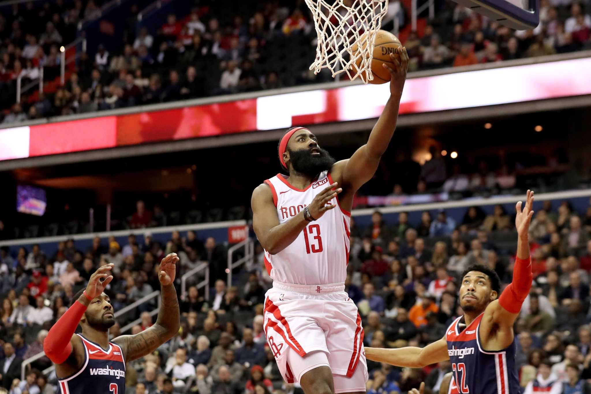 Wizards edge Rockets in overtime despite James Harden’s 54 points 